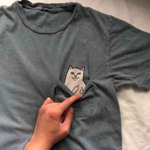 RipNdip Middle Finger Cat Shirt